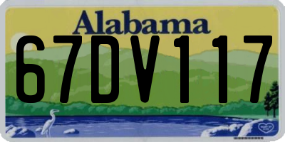 AL license plate 67DV117