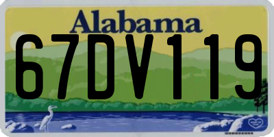 AL license plate 67DV119