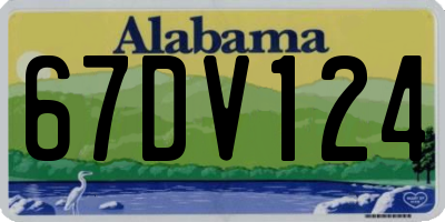 AL license plate 67DV124