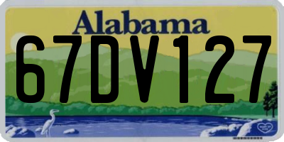 AL license plate 67DV127