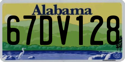 AL license plate 67DV128