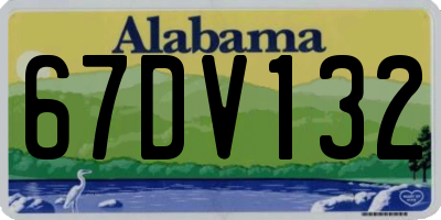 AL license plate 67DV132