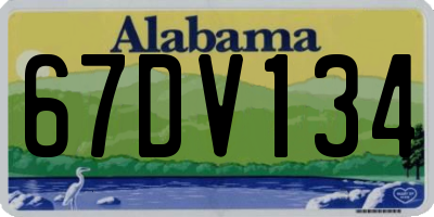 AL license plate 67DV134