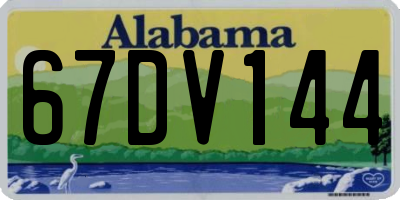 AL license plate 67DV144