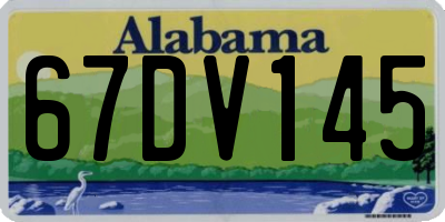 AL license plate 67DV145