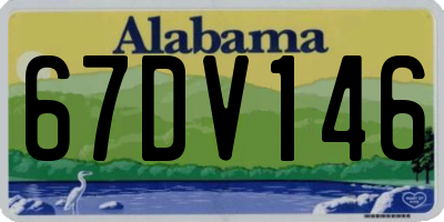 AL license plate 67DV146