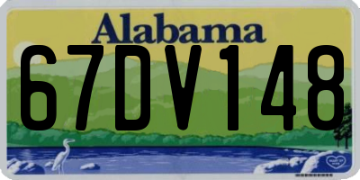 AL license plate 67DV148