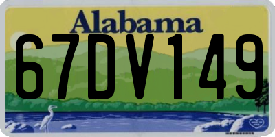 AL license plate 67DV149