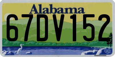 AL license plate 67DV152