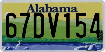 AL license plate 67DV154