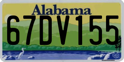 AL license plate 67DV155