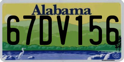 AL license plate 67DV156