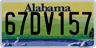 AL license plate 67DV157