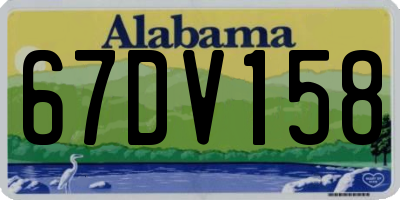 AL license plate 67DV158