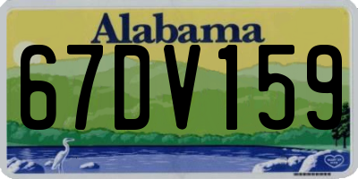 AL license plate 67DV159