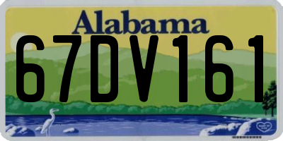 AL license plate 67DV161