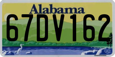 AL license plate 67DV162