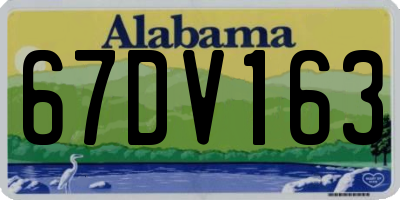 AL license plate 67DV163