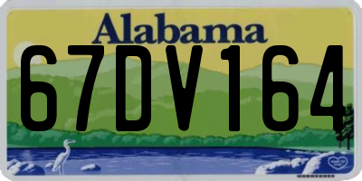 AL license plate 67DV164