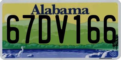 AL license plate 67DV166