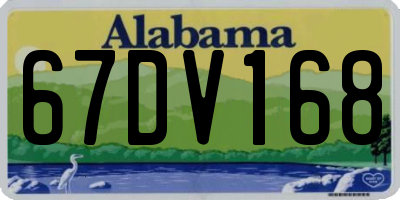 AL license plate 67DV168