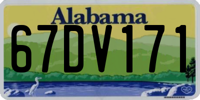 AL license plate 67DV171