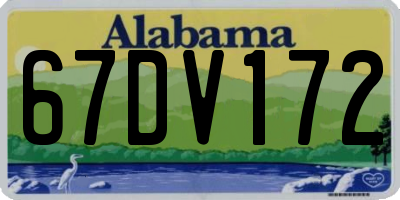 AL license plate 67DV172