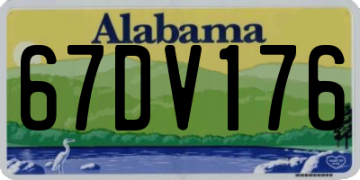 AL license plate 67DV176