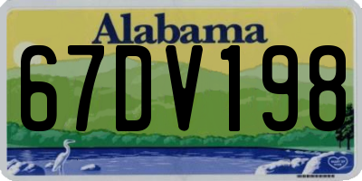 AL license plate 67DV198