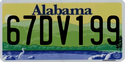 AL license plate 67DV199