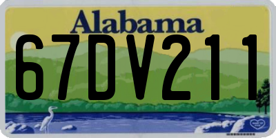 AL license plate 67DV211