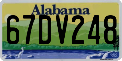 AL license plate 67DV248