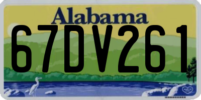 AL license plate 67DV261