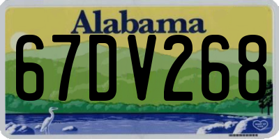 AL license plate 67DV268