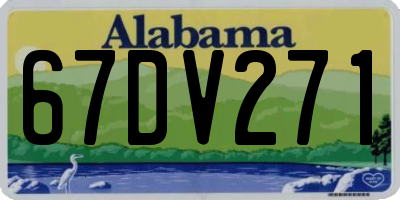 AL license plate 67DV271
