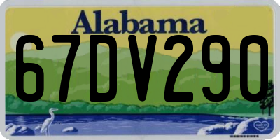 AL license plate 67DV290