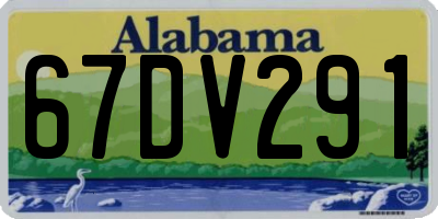 AL license plate 67DV291