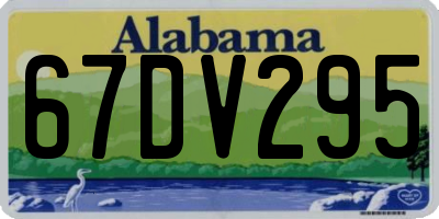 AL license plate 67DV295