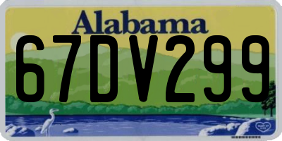 AL license plate 67DV299