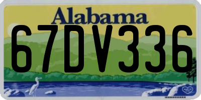 AL license plate 67DV336