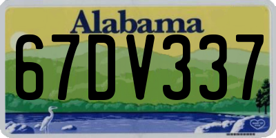 AL license plate 67DV337