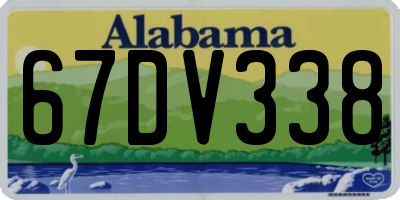 AL license plate 67DV338