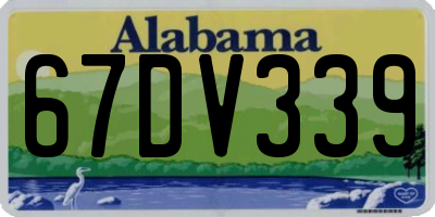 AL license plate 67DV339