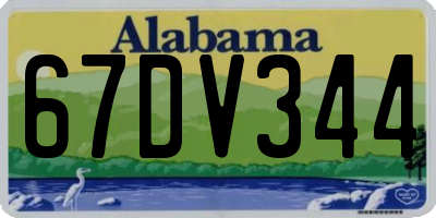 AL license plate 67DV344