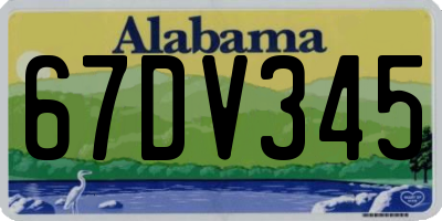 AL license plate 67DV345