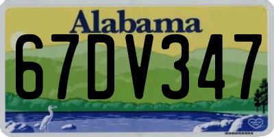 AL license plate 67DV347