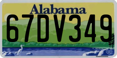 AL license plate 67DV349