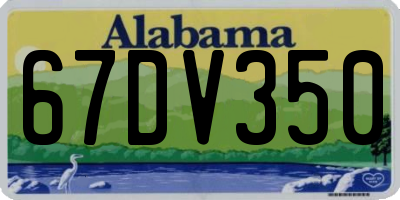 AL license plate 67DV350