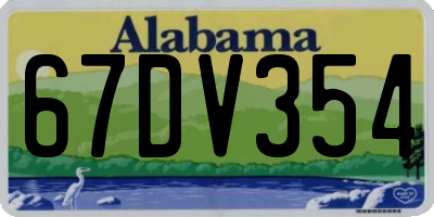 AL license plate 67DV354