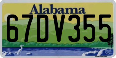 AL license plate 67DV355